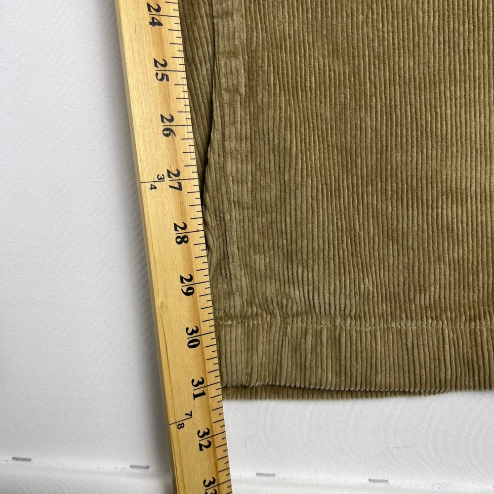 LL Bean Comfort Waist Corduroy Pants 42x32 Gray Tan Stretch Chino Trouser Bundle - Picture 6 of 14